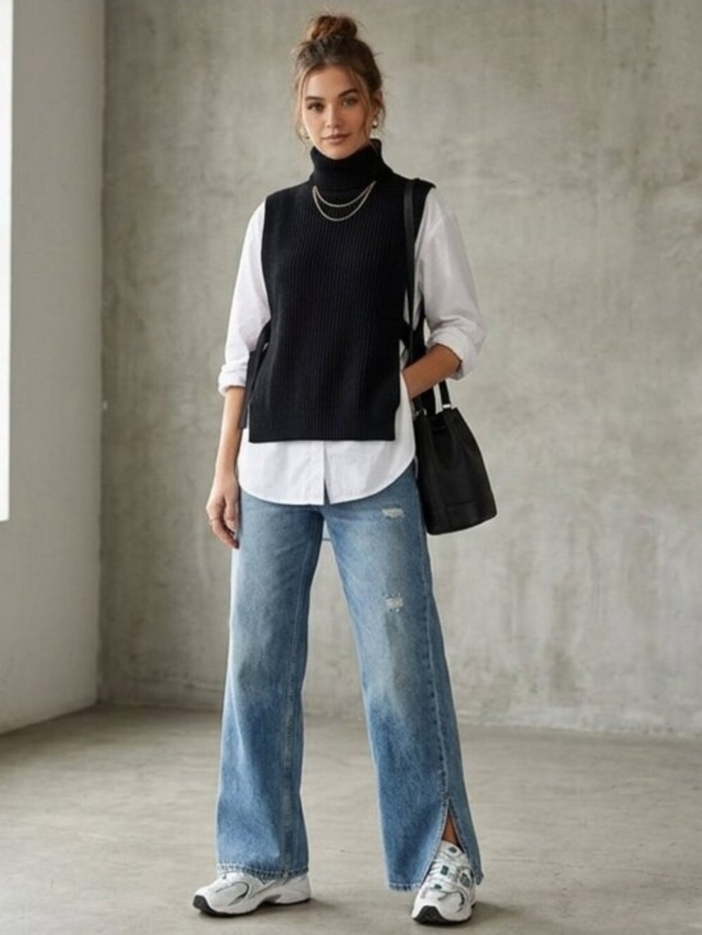 NWT Anthropologie Knit OS Sweater Vest